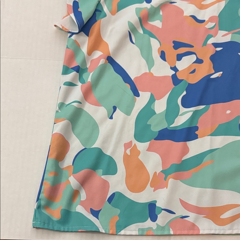 Colorful Abstract Women's Top XL - Picture 7 of 11